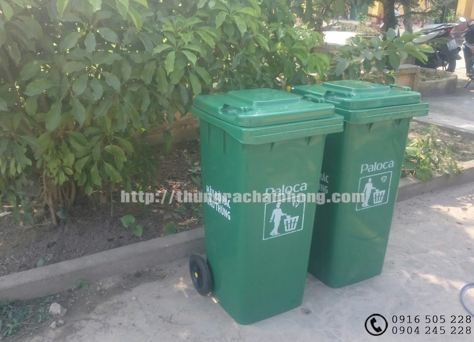 mua thùng rác nhựa 120 lít tại hải phòng